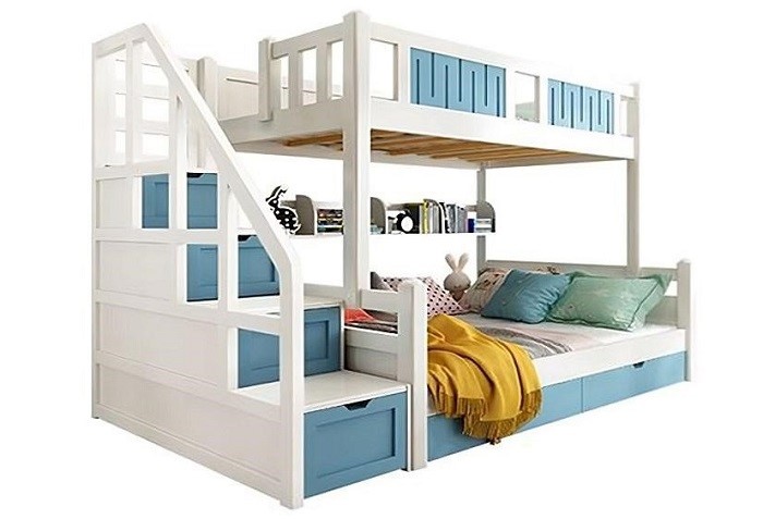 Giường tầng trẻ em mang đến sự tiện nghi cho không gian phòng ngủ của bé.